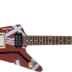 EVH Striped Series Shark Burgundy with Silver Stripes Preisknaller