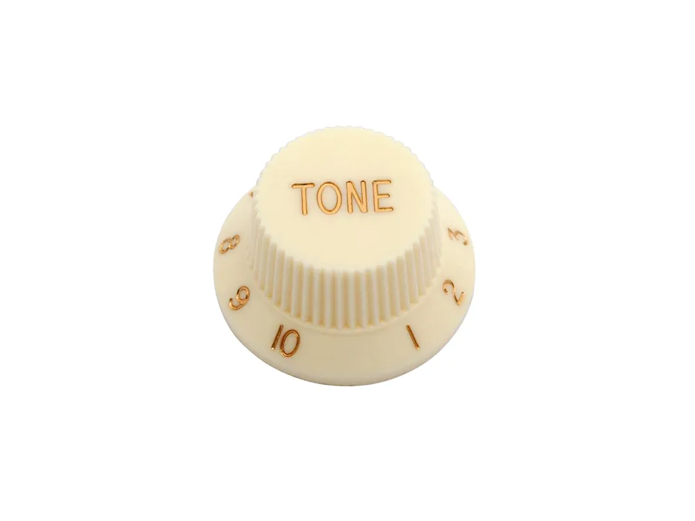 Göldo Potiknopf F-Vintage Style aged white Tone Neu