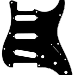Sonderaktion Fender Pickguard Strat 11-Loch 3-lagig Black