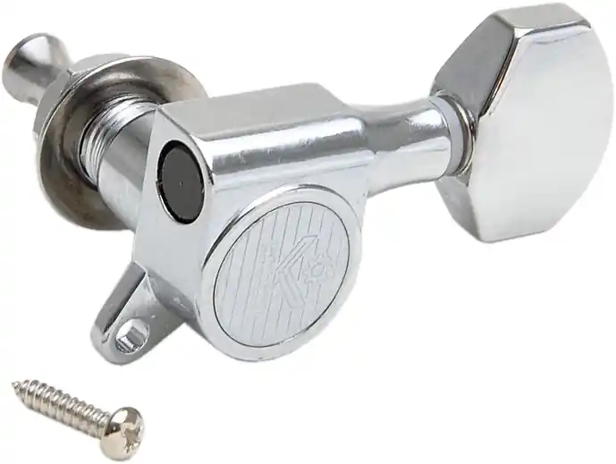 Kluson Mechaniken Round-Backs deutscher Flügel klein 6-links chrom Nur Für Kurze Zeit