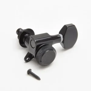 Bestseller Kluson Mechaniken Backlock Tuners German Button Black 6L