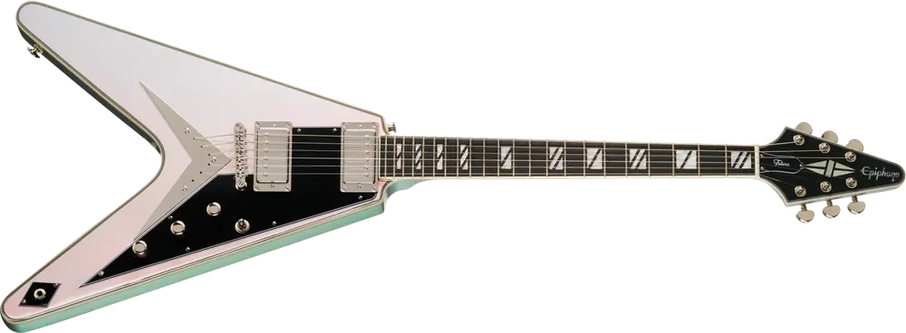 Epiphone Flying V Custom Futura Quicksilver Shift Top-Seller