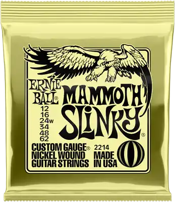 Ernie Ball Nickel Mammoth Slinky 012-062 Kostenloser Rückversand