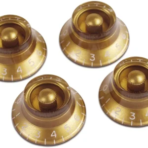 Letzte Chance Gibson Potiknopf Hutform Gold 4er Set PRHK-020