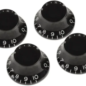 Bestpreis Gibson Potiknopf Hutform black 4er Set PRHK-010
