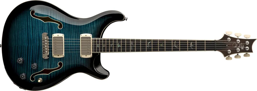 Direkt Vom Hersteller PRS SE Hollowbody II Piezo Peacock Blue Smokeburst
