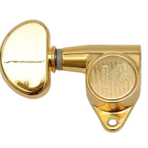 Markenprodukt Kluson Mechaniken Round-Backs Kidney Flügel 3/3 Gold
