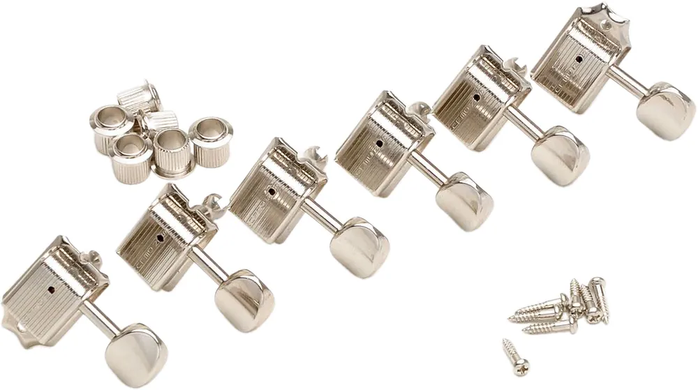 Jetzt Bestellen Kluson Mechaniken Single Line Vintage Deluxe F-Style 6-links nickel