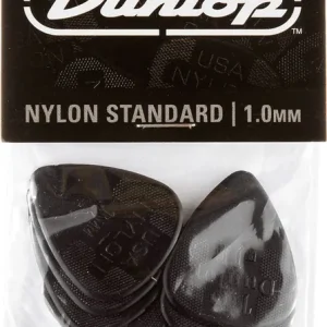 Letzte Chance Dunlop Nylon Plektren 1,00mm schwarz 44P100 12er Pack
