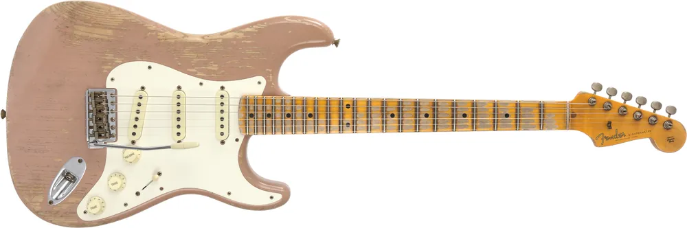 Fender Custom Shop Red Hot Stratocaster Super Heavy Relic Dirty Shell Pink Limited Edition Direkt Vom Hersteller