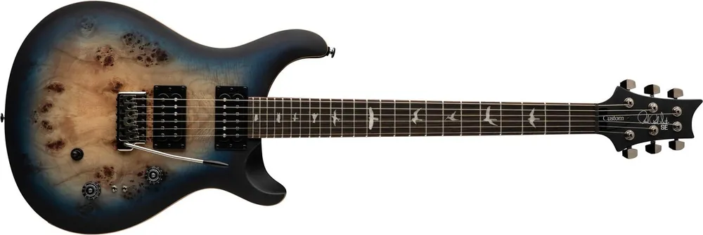 Top-Angebot PRS SE Exotic Custom 24-08 Poplar Burl Lake Blue Midnight Burst