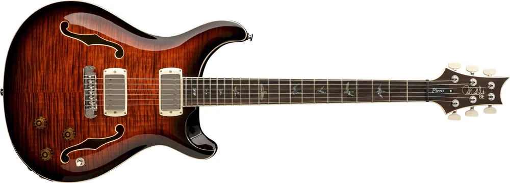 PRS SE Hollowbody II Piezo Orange Tiger Smokeburst Sichere Zahlung