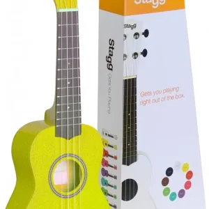 Stagg US-Lemon Sopran Ukulele gelb mit Tasche Günstig