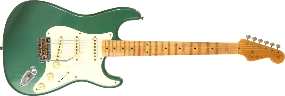Wochenendangebot Fender Custom Shop 1956 Stratocaster Journeyman Relic Aged Sherwood Green Metallic