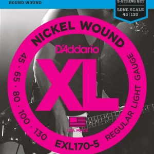 Solange Der Vorrat Reicht D Addario EXL 170-5 045-130 Light 5-String