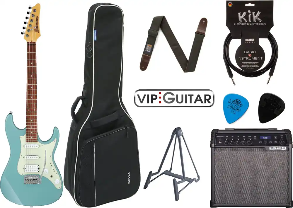 Ibanez AZES 40-PRB Purist Blue V.I.P. Starterset Begrenztes Angebot