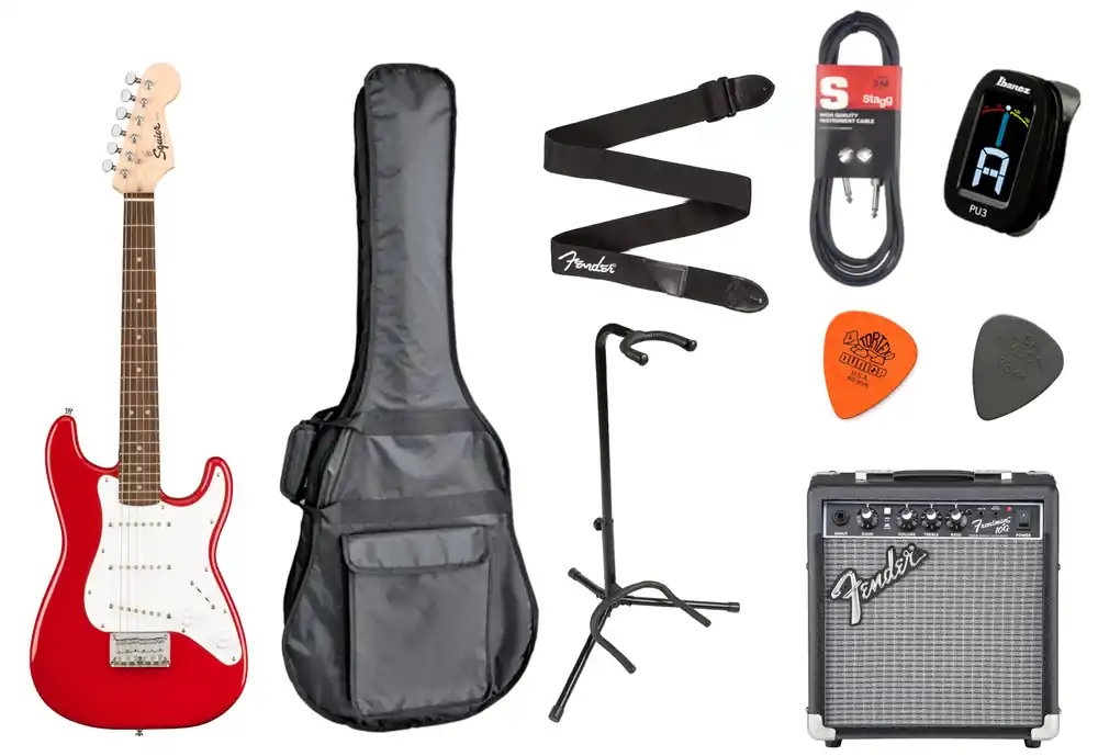 Super-Preis Fender Squier Starterset MINI Strat Dakota Red