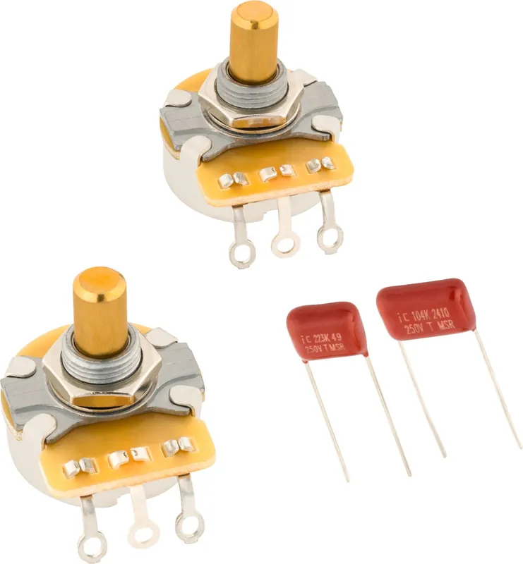 Fender Telecaster Poti 250K Solid Shaft Set Kostenfreie Lieferung