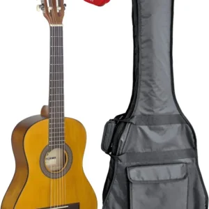 Super-Preis Stagg C 410 M Natur 1/2 Konzertgitarre Pack inkl. Tasche und Tuner