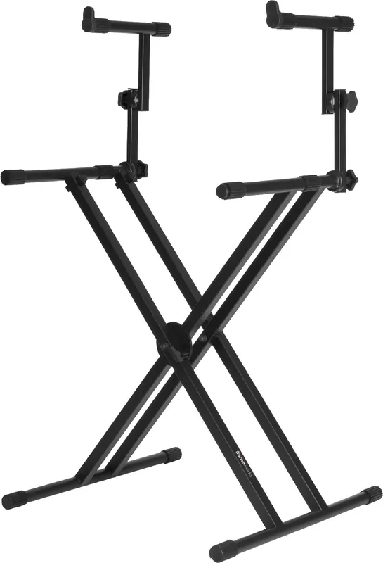Markenware Gator Frameworks 2 Tier X-Style Keyboard Stand Black
