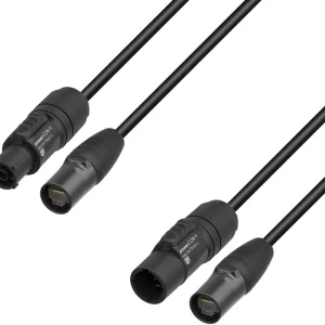 Adam Hall Cables 5 STAR H TCON N 0150 - Hybridkabel Netzwerk | Neutrik etherCON® x TRUE1® | 1,5 m Expressversand