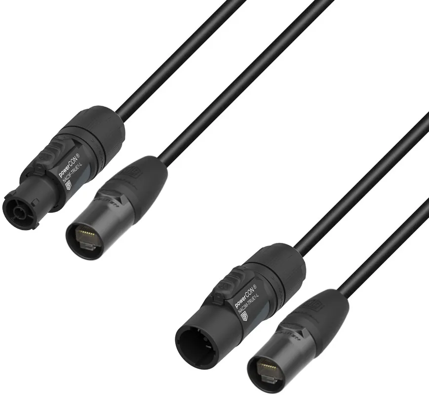 Adam Hall Cables 5 STAR H TCON N 0150 - Hybridkabel Netzwerk | Neutrik etherCON® x TRUE1® | 1,5 m Expressversand