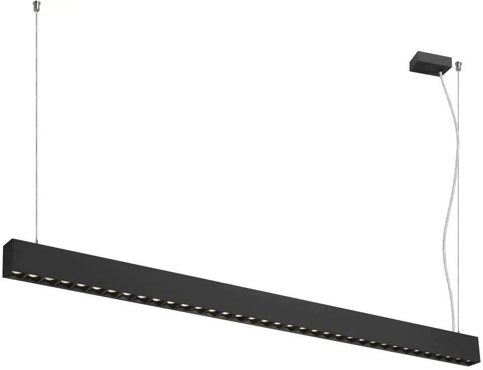 Sale SLV GLENOS® PRO, Pendelleuchte, 1,5m, DALI, UGR16, Pendellänge 210 cm, 4000K, 75°, schwarz