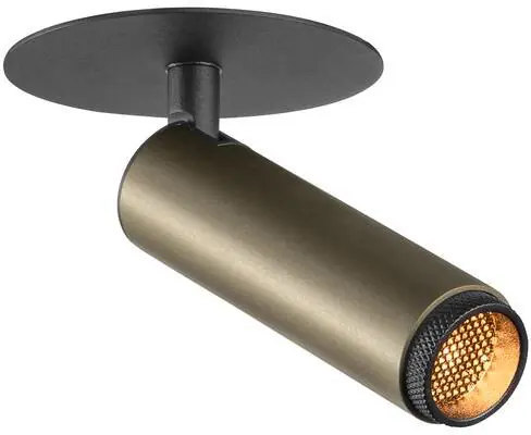 Kostenfreie Lieferung SLV GRIP! S, Deckeneinbauleuchte, PHASE, 2700 K, 29°, IP20, zylindrisch, bronze / schwarz