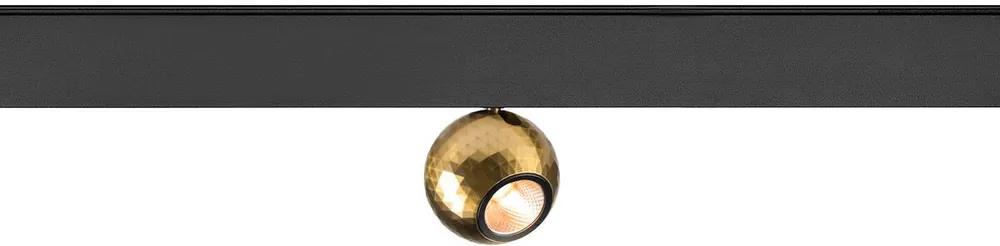 SLV DYSKO, 48V Spot, DALI, deep & recessed track, 2700K, 5.6 W, 36°, schwarz / gold Expressversand