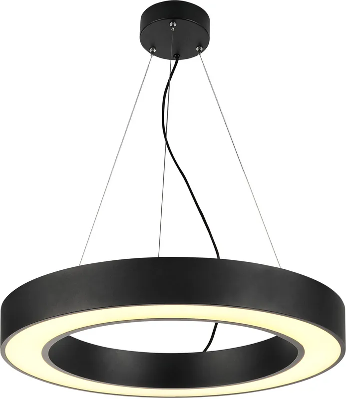 Meistverkauft SLV MEDO RING 60 Pendelleuchte, LED, schwarz, Ø 60 cm, inkl. LED-Treiber