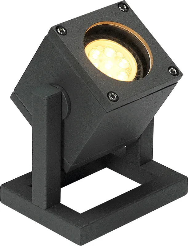 Billig SLV CUBIX 1 Outdoor Standleuchte, QPAR51, IP44, anthrazit, 25W