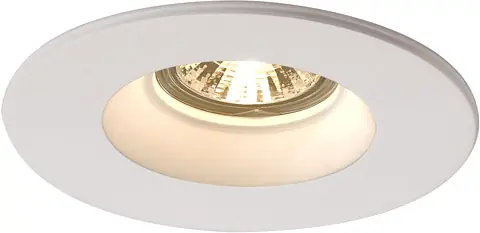Abverkauf SLV PLASTRA Einbauleuchte, QPAR51, rund, weißer Gips, max. 35W