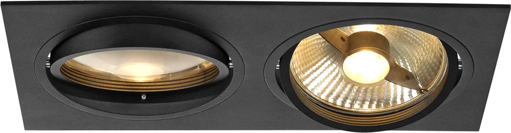 Top-Angebot SLV NEW TRIA 2 Einbauleuchte, QPAR111, schwarz matt, max 150W