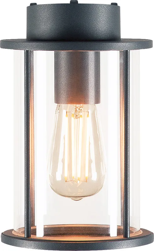 SLV PHOTONIA Outdoor Deckenleuchte, A60, rund, anthrazit, klares Glas Markenprodukt
