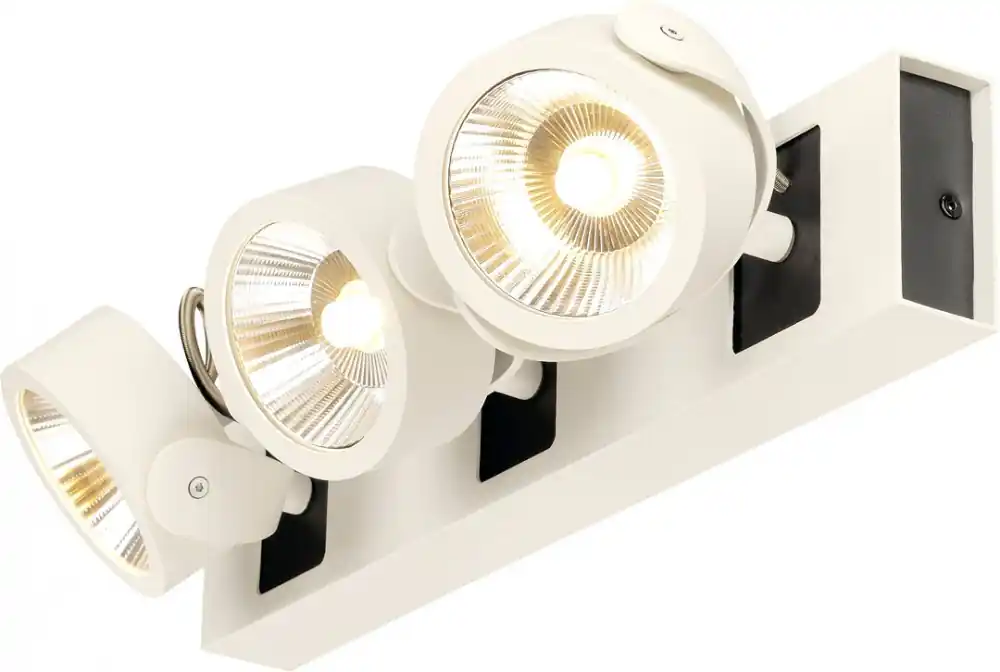 SLV KALU, Wand- und Deckenleuchte, LED, 3000K, weiß/schwarz, 60° Beliebt