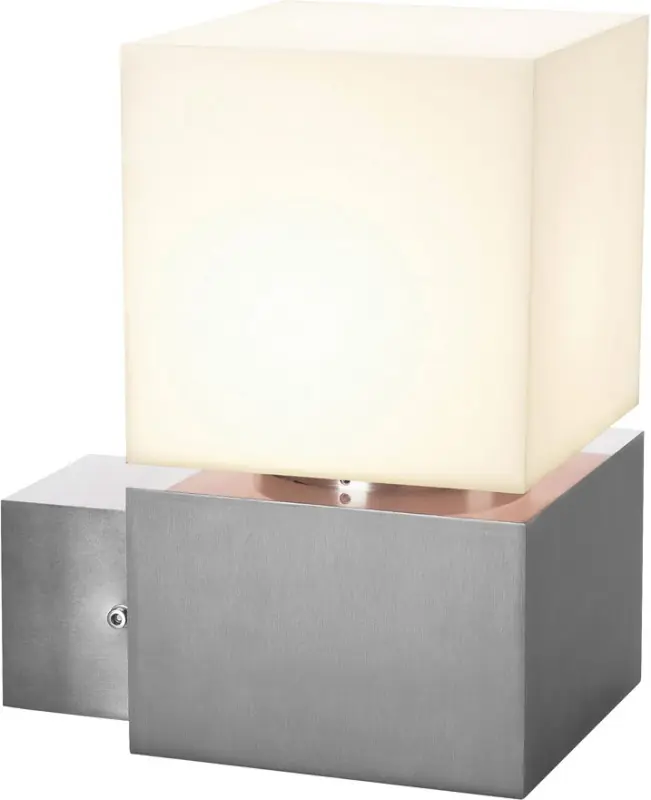Gratis Versand SLV SQUARE WALL, E27, Outdoor Wandleuchte, Edelstahl 304, max. 20W, IP44