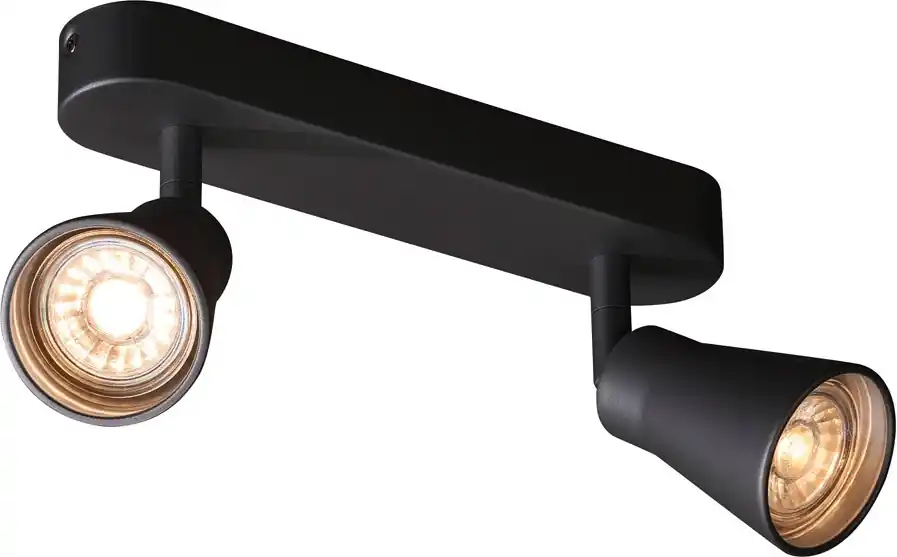 SLV AVO CW Double, Indoor Wand- und Deckenaufbauleuchte, QPAR51, schwarz Jetzt Kaufen