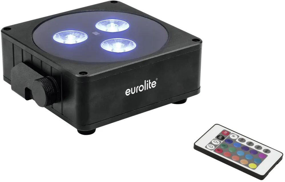 EUROLITE AKKU Flat Light 3 sw Finale Aktion