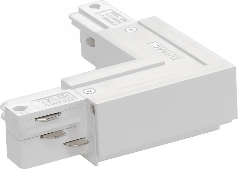 Knallerangebot Eutrac 3 Phasen L-Verbinder, Datenbus, außen, weiß
