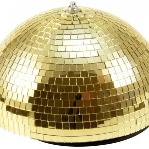 Abverkauf EUROLITE Spiegel-Halbkugel 30cm gold motorisiert
