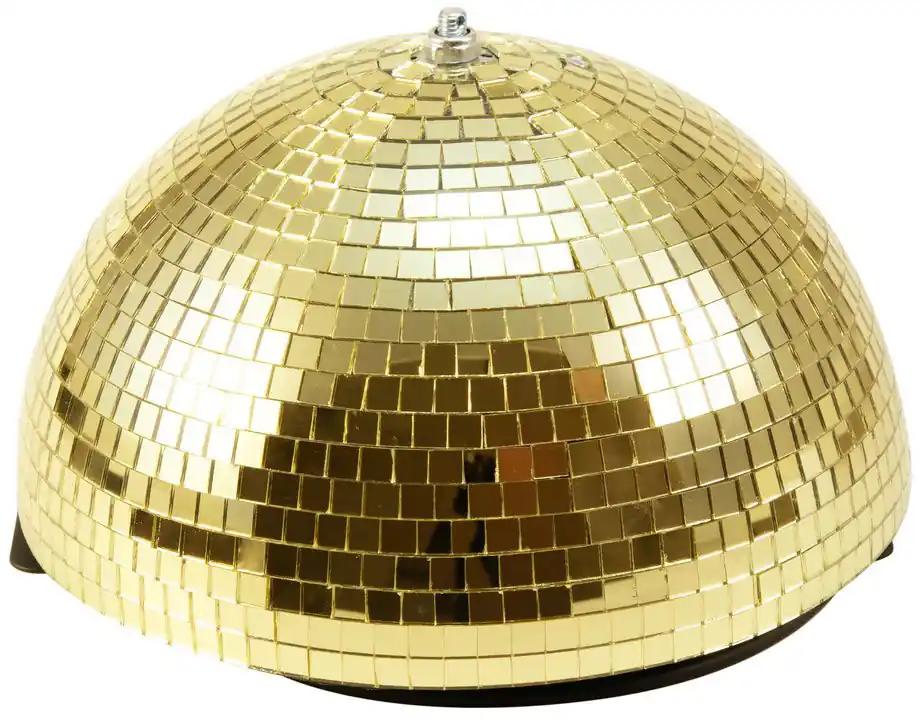 Abverkauf EUROLITE Spiegel-Halbkugel 30cm gold motorisiert