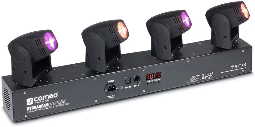 Top-Angebot Cameo HYDRABEAM 400 RGBW Lichtanlage mit 4 ultraschnellen 10 W CREE RGBW Q