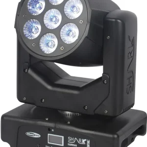 Finale Aktion SHOWTEC Shark Wash One 7x 12 W RGBWA-UV LED Wash Moving Head