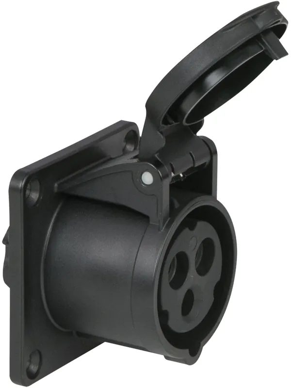 PCE CEE 16 A/240 V - 3P Buchse schwarz Highlight