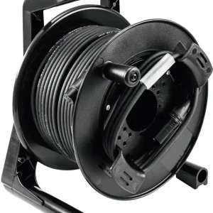 Must-Have PSSO DMX Kabeltrommel XLR 30m sw Neutrik 2x0,22