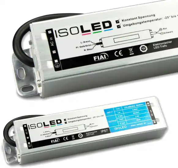 Markenprodukt ISOLED LED Trafo 24V/DC, 0-60W, IP66