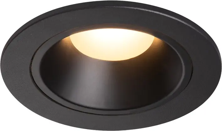 SLV NUMINOS® DL S, Indoor LED Deckeneinbauleuchte schwarz/schwarz 3000K 55° inkl. Blattfedern Top-Preis
