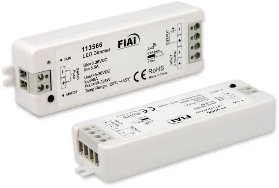 Echt ISOLED Sys-Pro Push/Funk Mesh PWM-Controller, 1 Kanal, 5-36V DC 8A
