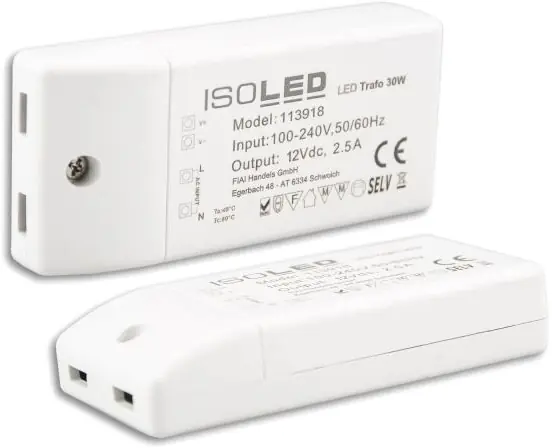 ISOLED LED Trafo 12V/DC, 0-30W, kompakt, SELV Top-Preis