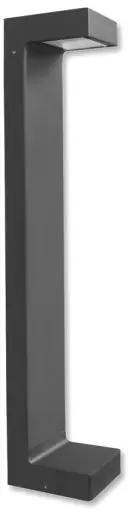 ISOLED LED Wegeleuchte Poller-1, 60cm, 7W, sandschwarz, warmweiß Neue Kollektion